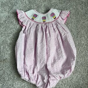 Pink Gingham Hot Air Balloon Bubble